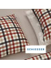 Schiesser Feinbiber-Bettwäsche-Set james in Braun-Blau
