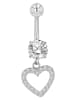 Adeliás Damen Piercing aus Edelstahl in silber