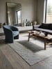 KADIMA DESIGN Teppich rund Orientalisch flachgewebt pflegeleicht Wohnzimmer Flur in Anthrazit