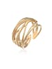 Elli Ring 925 Sterling Silber Blatt in Gold