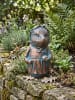 Beliani Gartenfigur LOLA in Braun/Blau - (W) 22 x (H) 37 x (L) 16 cm