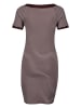 Zero  Minikleid mit Streifen in BrownCream