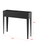 en.casa Hochbeet Lelystad in Anthrazit (L)98cm (B)25cm (H)82cm