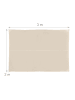 relaxdays Sonnensegel in Beige - 2 x 3 m