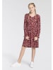 Delmao Jerseykleid in rot geblümt