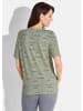 GOLDNER Shirt Shirt in salbei / grau / gestreift
