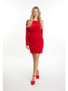 faina Damen Glitzerndes Samtkleid in Rot