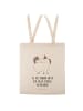 Mr. & Mrs. Panda Tote Bag Einhorn Stolzieren mit Spruch in Creme