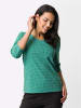 Sieh an! 3/4-Arm-Shirt in smaragd-salbei