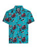 King Kerosin King Kerosin Hawaiihemd Rockabilly Hot Devil in blau