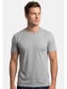 Ragman Unterhemd / Shirt Kurzarm Basic in Grau / blau