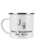 Mr. & Mrs. Panda Emaille Tasse Pinguin Beste Erfindungante der Welt... in Weiß