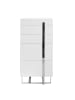 Angel Cerdá Chiffonier 7018 in Weiß / Stahl – (B)60 x (H)120 x (T)45 cm