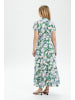 Soaked in Luxury Kleid SLArjana Feminine Form in Green Diffuse Print