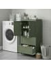 VASAGLE Badschrank in Grün - (B)60 x (H)110 x (T)30 cm