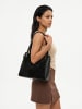 Forty degrees Shopper echt Leder in schwarz
