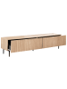 Beliani TV-Möbel BLYTHE in Braun/Schwarz - (W) 180 x (H) 44 x (L) 40 cm