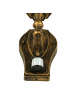 Licht-Erlebnisse Außen Wandlampe EEK F (B)16.5 x (H)38.5 cm in Gold antik