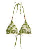 Marc O'Polo Triangel-Bikini-Top Abstract Flower in golden cypress print
