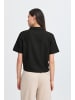 ICHI Hemd kurzarm IHLINNO Loose fit in Black