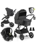 Hauck 3in1 Kinderwagen-Set Vision X Trio Set in schwarz