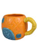SpongeBob Spongebob Schwammkopf 3D Tasse Ananas Haus Kaffeetasse Becher 650 ml in orange