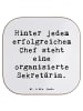 Mr. & Mrs. Panda Drink Coaster Spruch Sekretärin Erfolg mit Spruch in Weiß