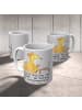 Mr. & Mrs. Panda Teetasse Programmierer Herz mit Spruch in Grau Pastell
