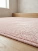 KADIMA DESIGN Teppich Kurzflor Waschbar Einfarbig AMMER Strapazierfähig OEKO-TEX in Rosa