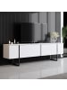 CALICOSY TV Möbel LUXE in Weiß/Schwarz - (W) 180  x (H) 50  x (L) 30  cm
