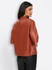 Heine Lederimitat-Bluse in rotbraun