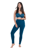 Ulla Popken Leggings in dunkles petrol