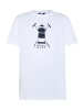 Polo Sylt T-Shirt mit Motiv in Weiß