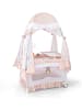COSTWAY 4 in 1 Babybett mit Baldachin bis 36 Monaten in Rosa