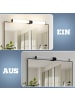 ZMH Spiegelleuchte in schwarz 6W Badezimmerlampe 4000K Neutralweiß L 40CM