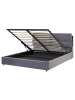 Beliani Doppelbett BATILLY in Grau - (W) 174 x (H) 105 x (L) 224 cm