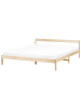 Beliani Doppelbett MADONE in Braun - (W) 185 x (H) 65 x (L) 205 cm