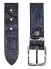 Carlo Colucci Ledergürtel Christoph in Navy