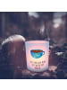 Mr. & Mrs. Panda Glas Windlicht Kaffee Tasse mit Spruch in Transparent