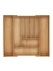 relaxdays Besteckkasten in Natur- (B)56 x (H)6 x (T)50 cm