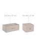 relaxdays Kommode in Natur/ Beige - (B)57,5 x (H)73 x (T)30 cm