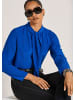 MADELEINE Elegante Bluse mit V-Ausschnitt in royalblau