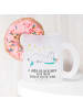 Mr. & Mrs. Panda Tasse Einhorn Sternenhimmel mit Spruch in Transparent