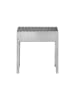 Mustang Holzkohlegrill mit Spießen in Silbern, (B) 50 x (H) 50 x (L) 30 cm