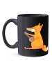 Mr. & Mrs. Panda Teetasse Fuchs Gitarre ohne Spruch in Schwarz