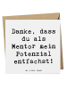 Mr. & Mrs. Panda Grußkarte Spruch Mentor Potenzial mit Spruch in Weiß