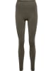 Hummel Leggings Hmlflow Multisport Damen in MAJOR BROWN