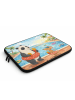 Mr. & Mrs. Panda Notebook Tasche Panda Schwimmbad Pommes Design ... in Weiß