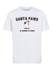 F4NT4STIC T-Shirt Santa Paws Christmas Cat in weiß
