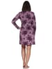NORMANN Frottee Nachthemd langarm Floral in marine